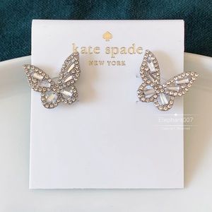 Kate Spade earrings crystal butterfly earrings